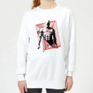 Marvel Knights Daredevil Cage Womens Sweatshirt - White - L