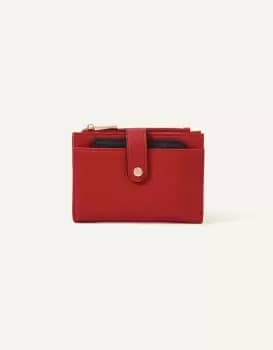 Accessorize Womens Bifold Purse With Card Holder Red, Size: 10x14cm