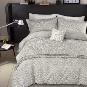 Helena Springfield Mikkel Single Duvet Cover Set, Silver
