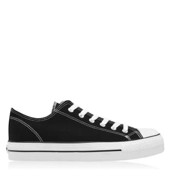 SoulCal Canvas Low Trainers Ladies - Black/White