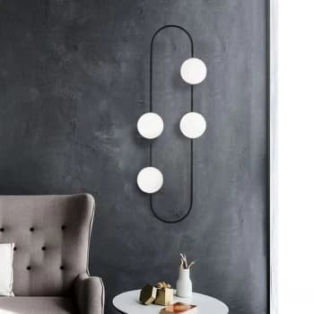 Abaküs - 4901 Black White Wall Lamp