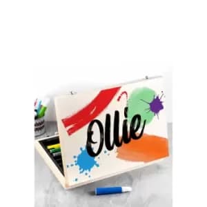 Personalised Colour Splash Childrens Colouring Set