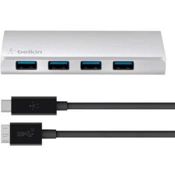 Belkin USB 3.0 Type-C 4 Port Hub Usb-C To 4 X Usb-a - Aluminium