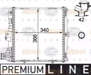 x1 Behr Heat Exchanger 8MK376730-581 Genuine replacement part for Car Made in DE