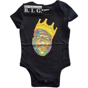 Biggie Smalls - Crown Kids 0-3 Months Babywear - Black