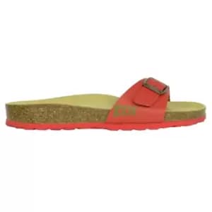 Biox Womens/Ladies Malaga Sano Sliders (5 UK) (Red/Sand)