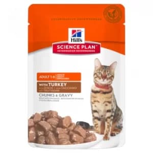 Hill's Science Plan Feline Adult 1-6 Turkey Cat Food 12 x 85g