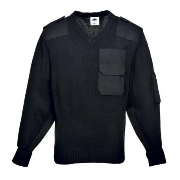 Portwest Nato Mens Sweater B310BKRL Colour: Black