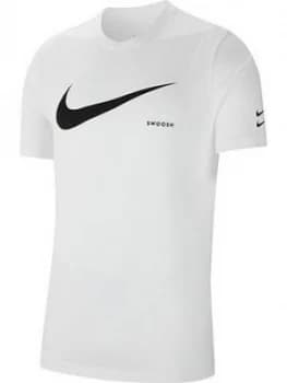 Nike Swoosh Hbr Short Sleeve T-Shirt - White