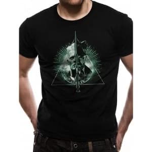 Crimes Of Grindelwald - Deathly Hallows Split Unisex X-Large T-Shirt - Black