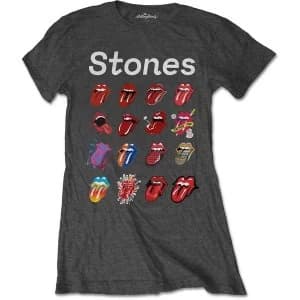 The Rolling Stones - No Filter Evolution Womens Large T-Shirt - Grey