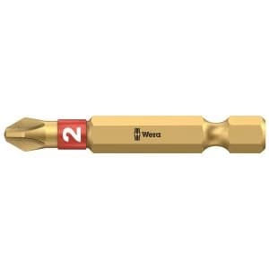 Wera 851/4 BDC BiTorsion Phillips Insert Bits Diamond Coated PH2 x 50mm (Pack 5)