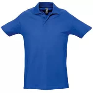 SOLS Mens Spring II Short Sleeve Heavyweight Polo Shirt (4XL) (Royal Blue)