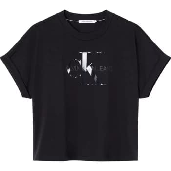 Calvin Klein Jeans Tonal Mono T Shirt - BEH BLACK