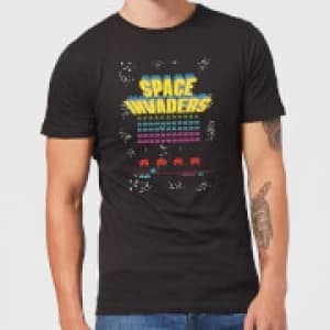 Space Invaders Game Screen Mens T-Shirt - Black