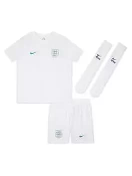 Nike England Little Kids 22/23 Home Kit, White, Size XL