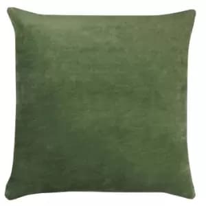 Tanda Velvet Cushion Eucalyptus/Teal, Eucalyptus/Teal / 50 x 50cm / Polyester Filled