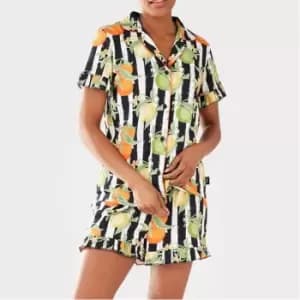 Chelsea Peers Frill Short Set - Black