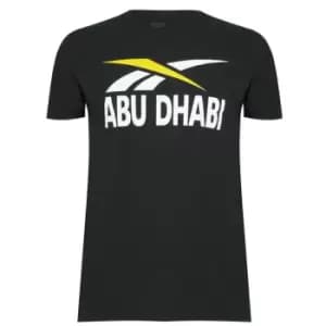Reebok Op2 Abu Dhabi T Shirt Mens - Black