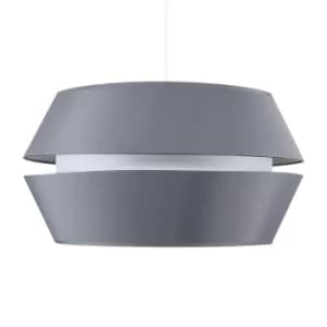 Haakon Dual Taper Pendant Shade in Grey