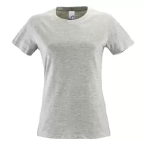 SOLS Womens/Ladies Regent Short Sleeve T-Shirt (L) (Ash)