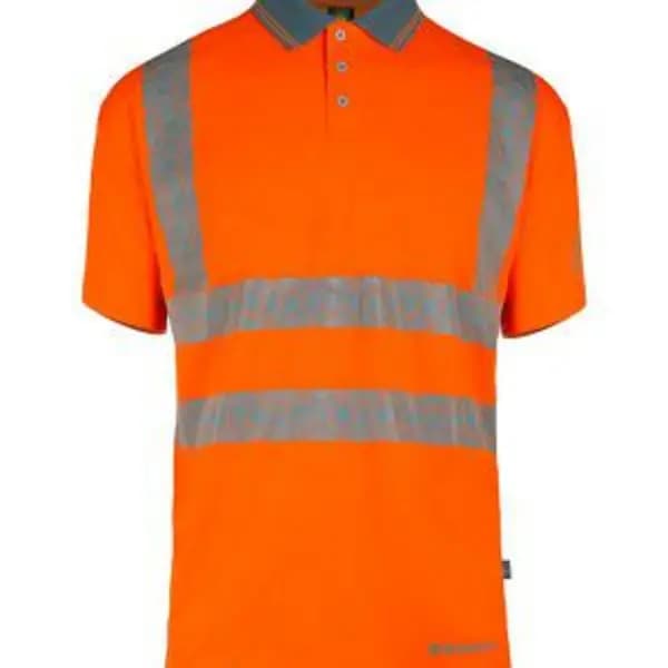 Beeswift Envirowear High Visibility Short Sleeve Polo Shirt BSW40096 BSW40096
