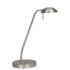 Biron Desk Task Lamp Steel Brushed, Glass Matt