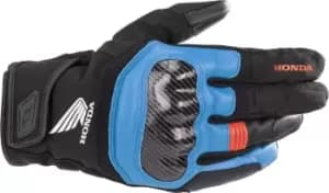Alpinestars Honda SMX Z Drystar Motorcycle Gloves, black-red-blue, Size L, black-red-blue, Size L