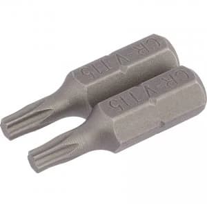 Draper Torx Screwdriver Bits T15 25mm Pack of 2