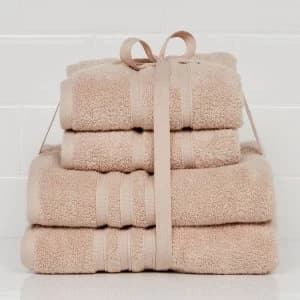 Catherine Lansfield 4 Piece Zero Twist Towel Bale - Natural