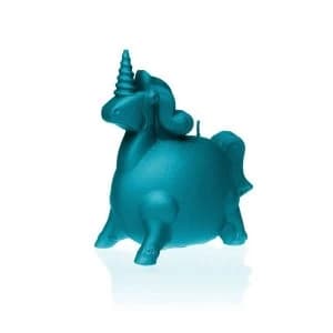 Marine Blue Unicorn Candle