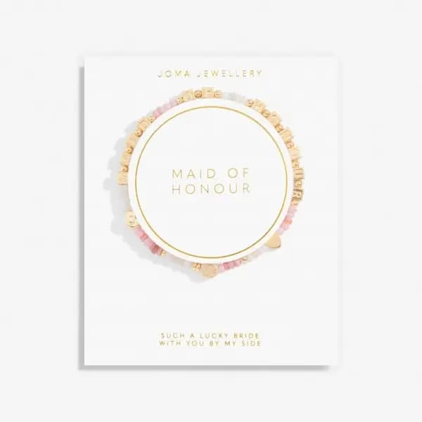 Happy Little Moments Maid Of Honour Gold Plated 17.5cm Bracelet 7095