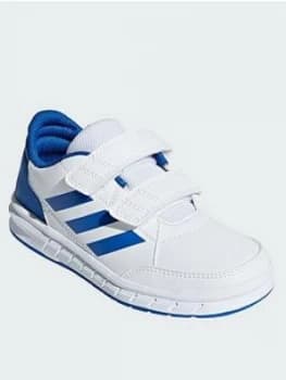 adidas Altasport Cf Junior Trainers, White/Blue, Size 5