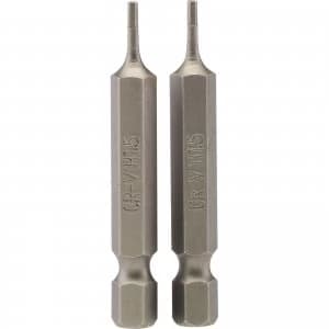 Draper Hex Screwdriver Bit Hex 1.5mm 50mm Pack of 2