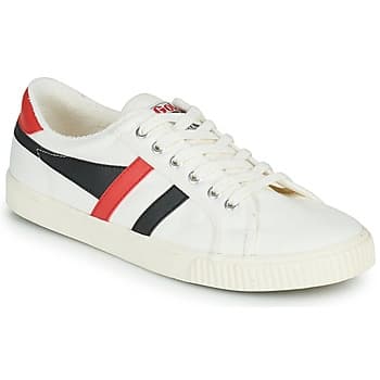 Gola Classics White/Black and Red 'Tennis Mark Cox' Trainers - 6 - multicoloured