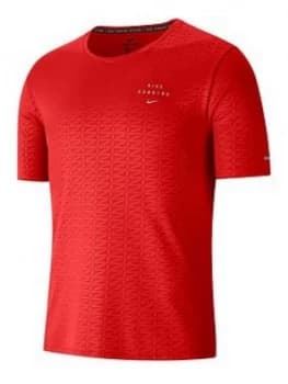 Nike Miler Run Division T-Shirt - Red