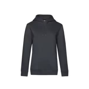 B&C Womens/Ladies Queen Hoodie (L) (Asphalt)
