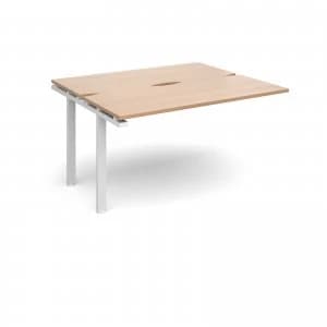 Adapt II Sliding top Add On Units 1400mm x 1200mm - White Frame Beech