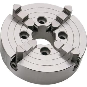 004304 250MM 4-Jaw Plain Back Lathe Chuck - Indexa