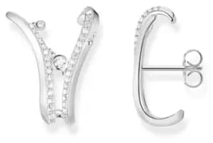 Thomas Sabo H2229-051-14 Sterling Silver Crystal Set Wave Jewellery