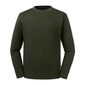 Russell Unisex Adult Reversible Organic Sweatshirt (M) (Dark Olive)