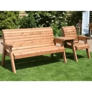 4 Seater Companion Set Straight - Burgundy Cushion - Burgundy Cushion