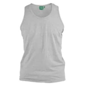Duke Mens Fabio-1 Muscle Vest (L) (Grey Melange)