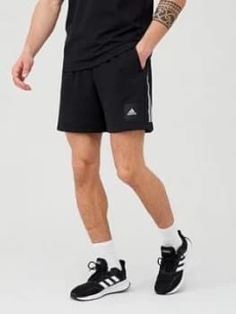 Adidas 3 Stripe Shorts - Black