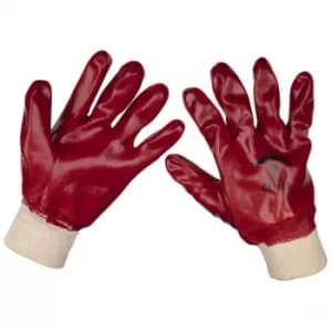 Worksafe 9106XL General Purpose PVC Gloves Knitted Wrist (X-Large)...