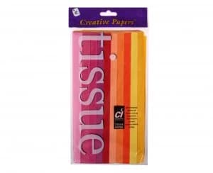 Creativity Warm Colours Tissue Paper Pack of 20 Sheets Asstd Warm