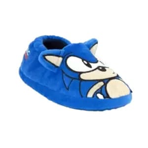 Sonic The Hedgehog Childrens/Kids 3D Slippers (1 UK) (Blue)