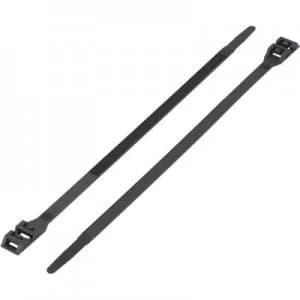 Cable tie 265mm Black Double head KSS 1091163