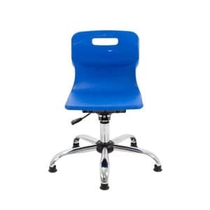 TC Office Titan Swivel Junior Chair with Glides, Blue