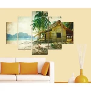 ST065 Multicolor Decorative MDF Painting (5 Pieces)